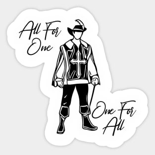 All For One, One For All Sticker